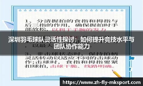 深圳羽毛球队灵活性探讨：如何提升竞技水平与团队协作能力
